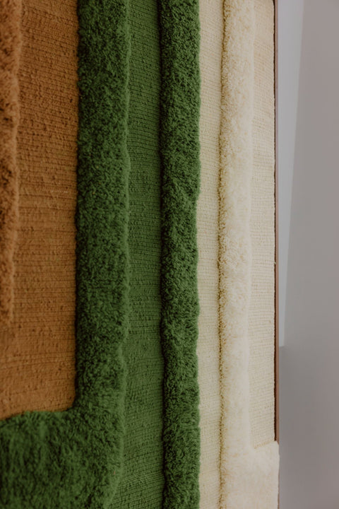 Wool Wall Weaving Green