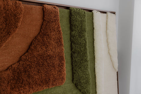 Wool Wall Weaving Deep Green