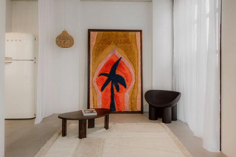 Wool Wall Weaving Mustard