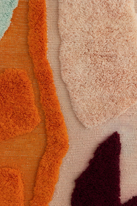 Wool Wall Weaving Light Pink