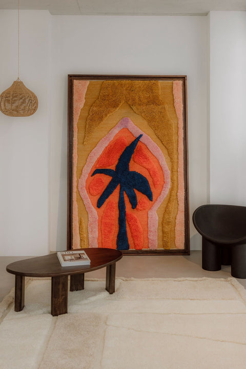 Wool Wall Weaving Mustard