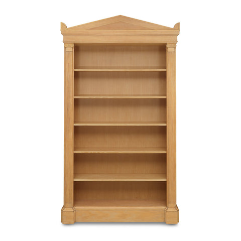 Artemis Traditional Library Bookcase in Cerused Oak