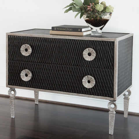 Accent Chest with Knob Handles Contemporary Design Chest