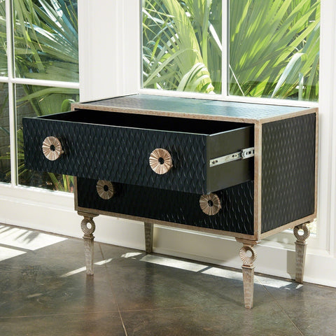 Accent Chest with Knob Handles Contemporary Design Chest