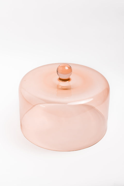 Estelle Cake Stand Dome - Blush Pink