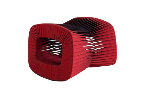 Space Saving Modern Woven Pouf Ottoman