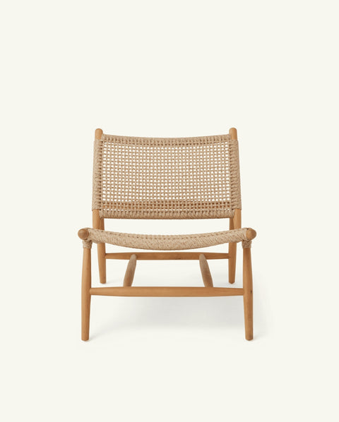 Bali Scandinavian Handmade Armless Club Lounge Chair