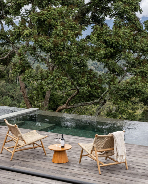 Bali Scandinavian Handmade Armless Club Lounge Chair