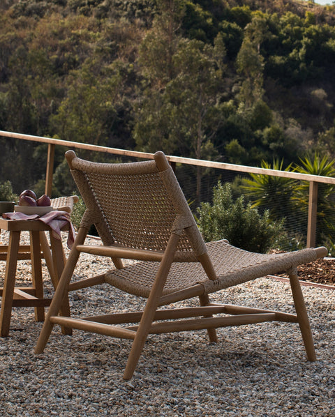 Bali Scandinavian Handmade Armless Club Lounge Chair