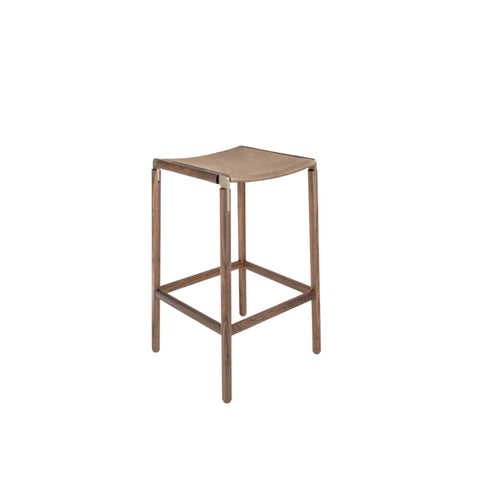 Bartlett Timeless Minimalist Walnut Bar Stool