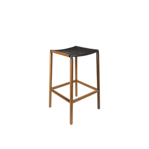 Bartlett Minimalist Industrial Creative Oak Bar Stool