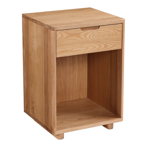 Osamu Minimalist Rectangle Nightstand with Block Feet
