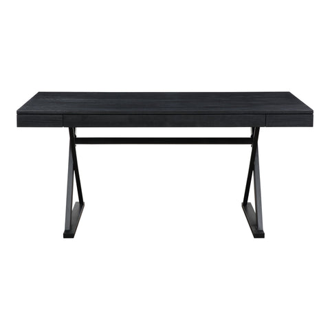 Modern Minimalist Rectangle Desk with Block Frame
