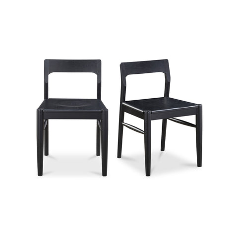 Moe's Home Collection Owing Timeless Minimalist Dining Side Chair with Open Back - Set of 2