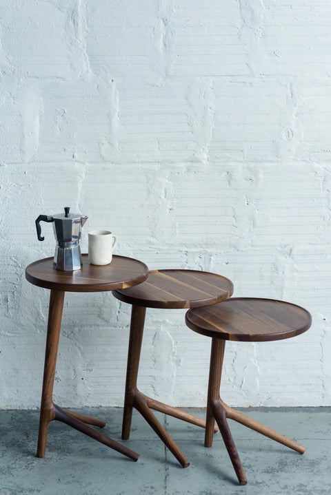 Timeless Minimalist Handcrafted Round Drink Table