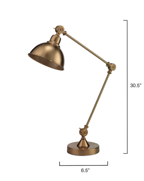 Wallace Traditional Gooseneck Task Lamp with Adjustable Head