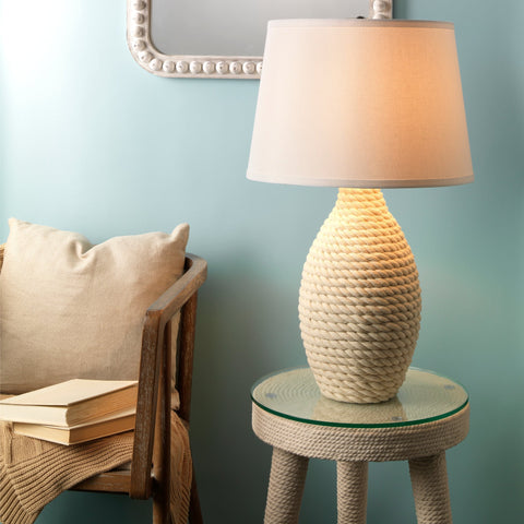 Accent Rope Coastal Drum Table Lamp