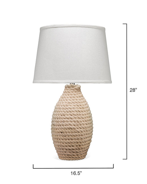 Accent Rope Coastal Drum Table Lamp