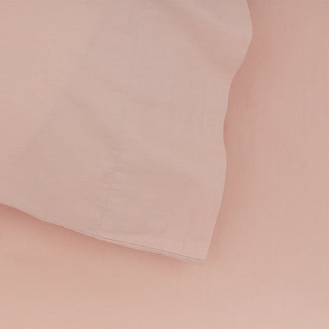 ESSENTIAL PERCALE SHEET SET - BLUSH