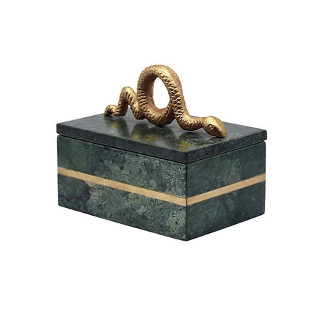 Decorating Essentials Engraved Marble Decorative Box