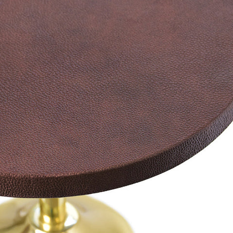Worlds Away Modern Round Drum Drink Table