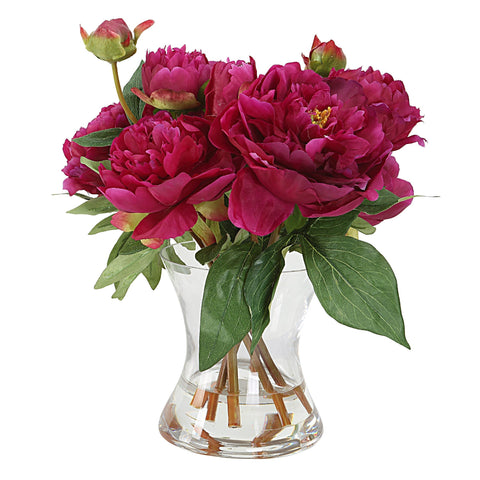 Uttermost Pink Peony Bouquet Contemporary Indoor Decor