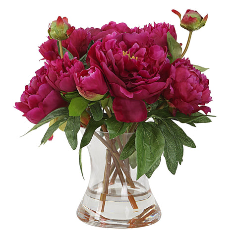 Uttermost Pink Peony Bouquet Contemporary Indoor Decor