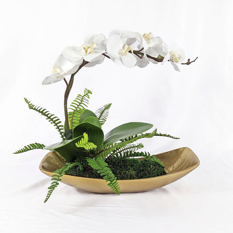 Uttermost White Orchid Centerpiece for Contemporary Decor