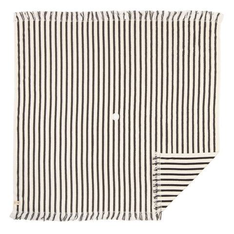 The Beach Blanket - Monaco Black Stripe