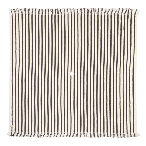 The Beach Blanket - Monaco Black Stripe