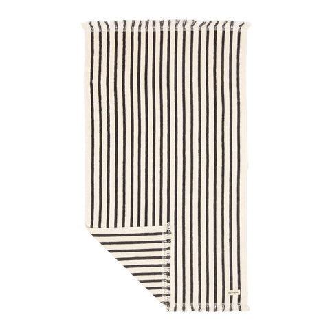 The Beach Towel - Monaco Black Stripe