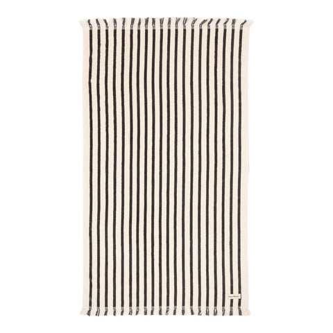 The Beach Towel - Monaco Black Stripe