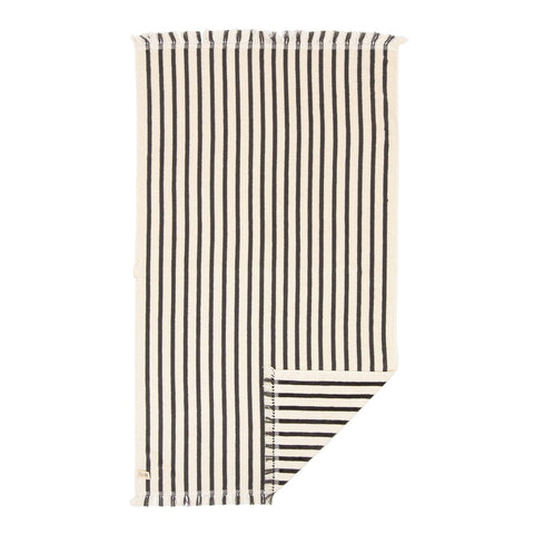 The Beach Towel - Monaco Black Stripe
