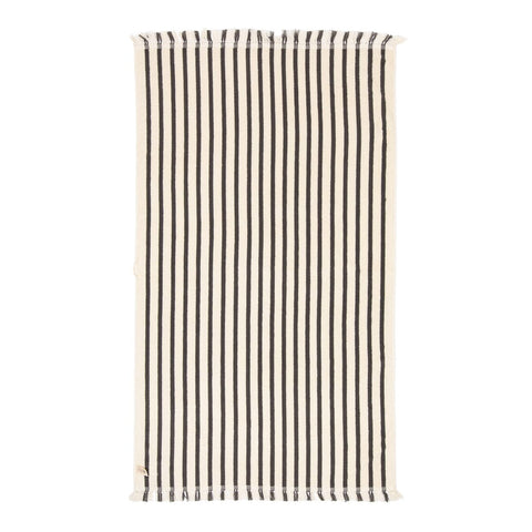 The Beach Towel - Monaco Black Stripe