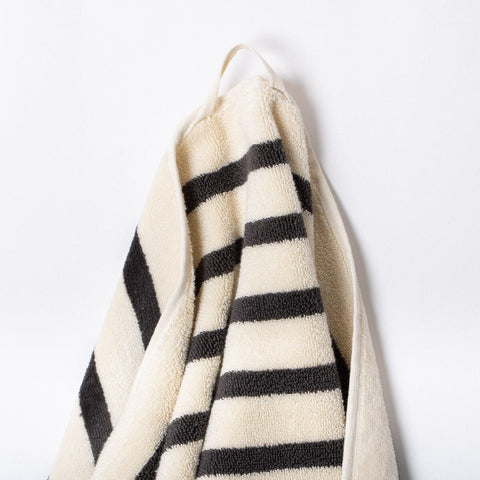The Beach Towel - Monaco Black Stripe