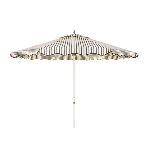The Resort Market Umbrella in Monaco Black Stripe