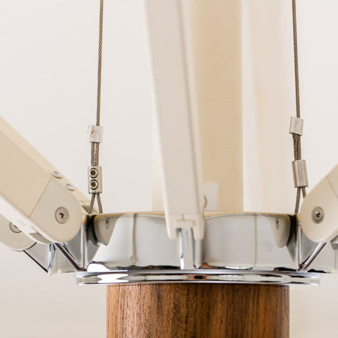 The Resort Market Umbrella in Rivie White | 8' Antique White Frame