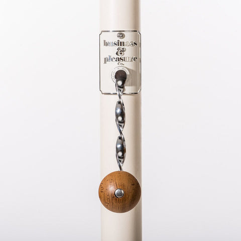 The Resort Market Umbrella in Rivie White | 8' Antique White Frame