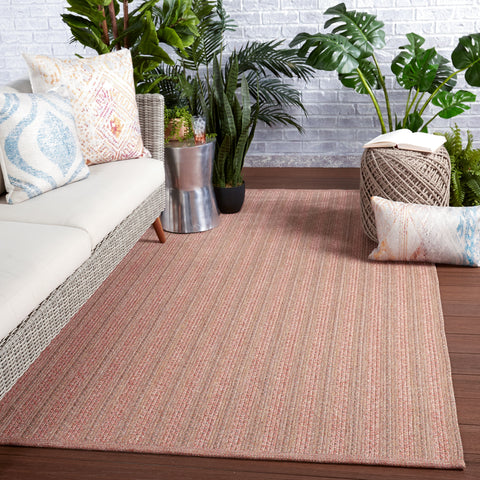 Contemporary Farmhouse Braided Stripe Area Rug - Rectangle