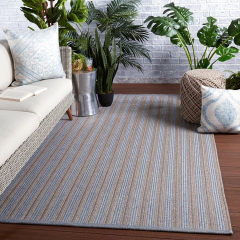 Contemporary Braided Stripe Area Rug for Farmhouse Spaces - Rectangle