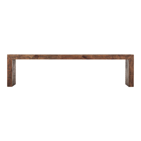 Artful Traditionalist Rustic Backless Dining Bench