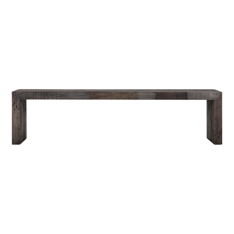Artful Traditionalist Rustic Pine Backless Dining Bench