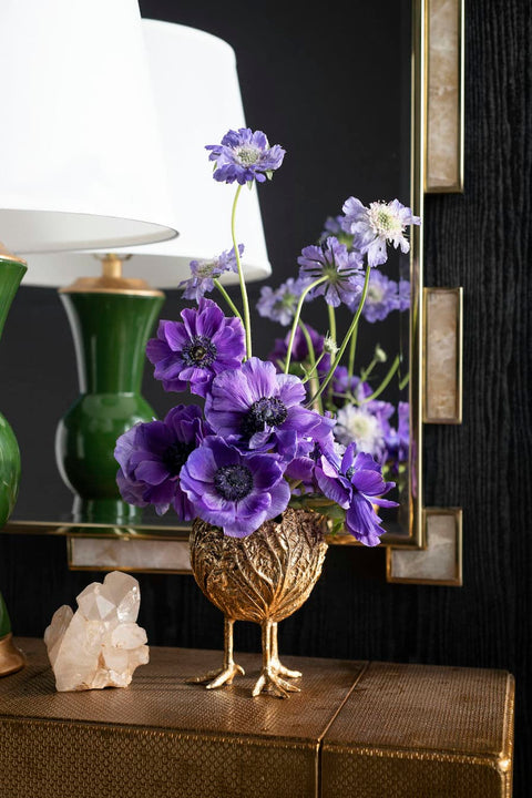 Decorating Essentials Eclectic Gold Leaf Handcrafted Decorative Bowl