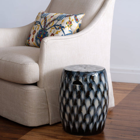 Outdoor Living & Garden Asian Barrel Accent Stool