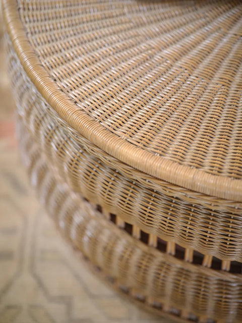 Bunny Williams Artful Traditionalist Deco Drum Round Coffee Table Art Deco - 36 W