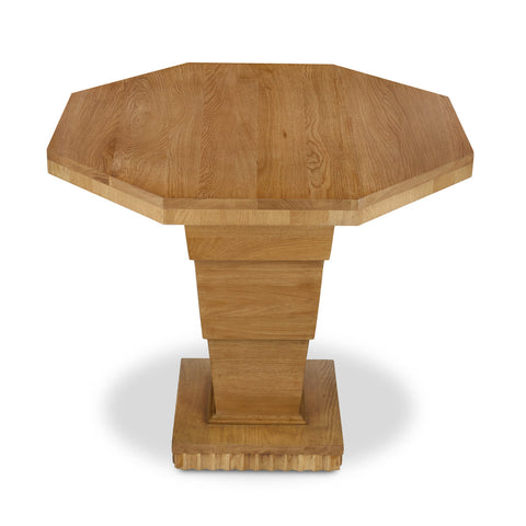 Burton Deco Fluted Drum Art Deco Accent Table