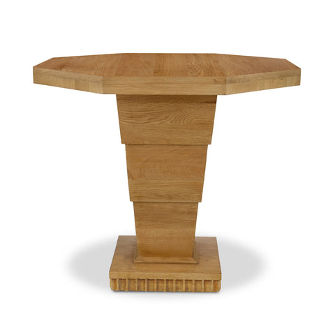 Burton Deco Fluted Drum Art Deco Accent Table