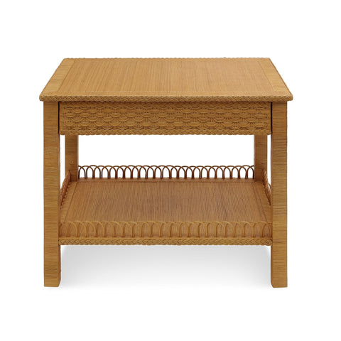 Barbados Artful Traditionalist Center Table Square Accent Table