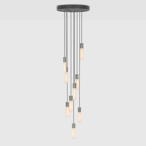 Basalt Modern Brass Cylinder Pendant Light Ceiling Light