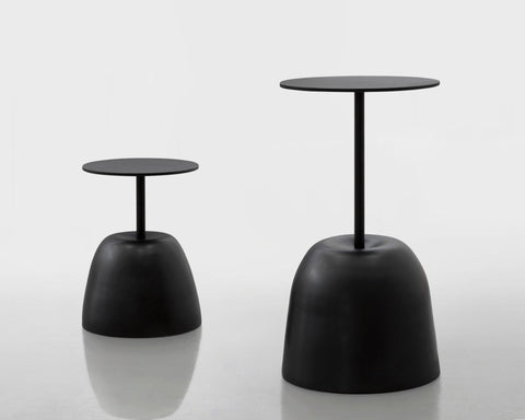 Basalto Minimalist Drum Accent Table